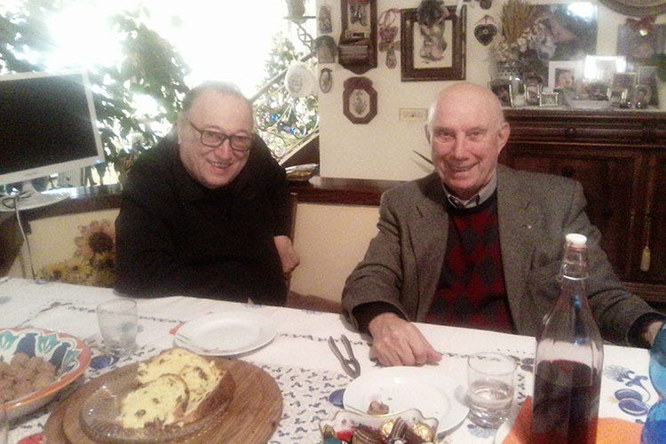 Medardo Gualtieri e Giovanni Righi (Addio a Medardo Gualtieri Cuoco e socio Euro-Toques per 30 anni)