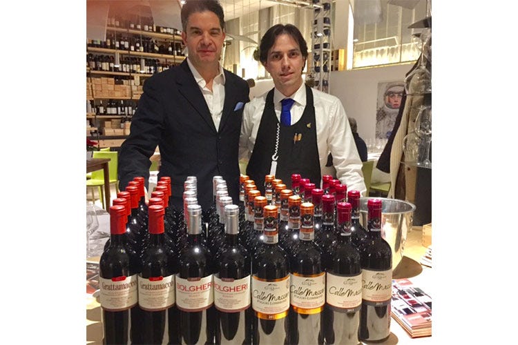 Roberto Messini e Oscar Mazzoleni - Al Carroponte, omaggio in tavola ai vini toscani di Colle Massari