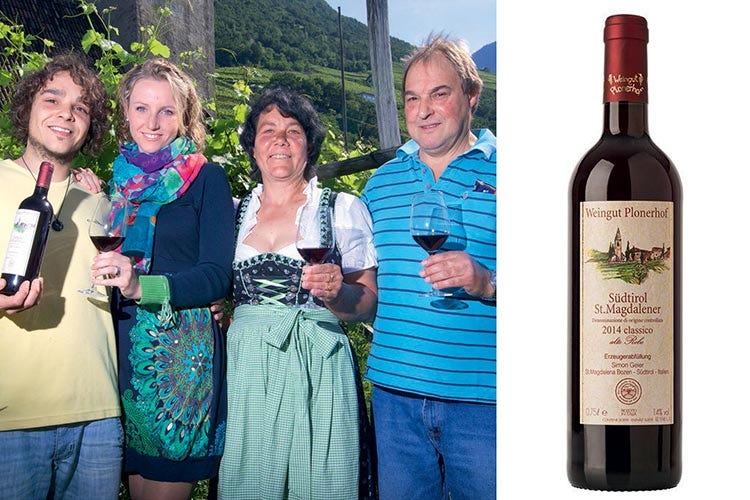 Simon, Annette, Brigitte e Leo Geier (Alto Adige Wine Summit Il Consorzio ha preso la strada giusta)
