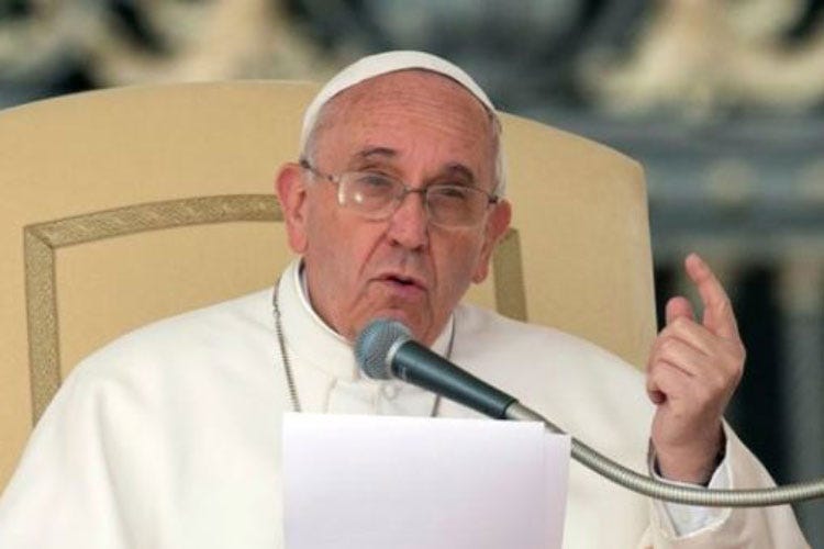 Papa Francesco (Anche il Papa contro le fake news «Serve un impegno comune»)