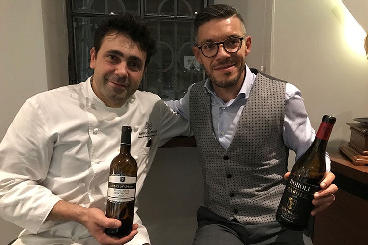 Daniel Canzian e Andrea Zarattini (BaroloBrunello, una prima a Milano Grandi terroir e vini in degustazione)