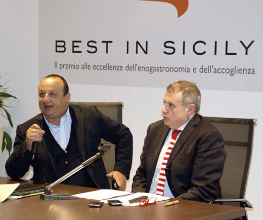 Da sinistra: Ciccio Sultano e Fabrizio Carrera