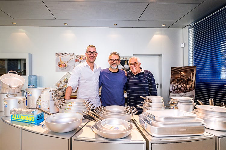 Angelo Agnelli, Massimo Bottura e Baldassare Agnelli - Bottura sceglie Pentole Agnelli Insieme per Food for Soul