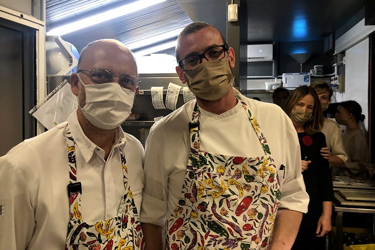 Moreno Cedroni e Luca Abbadir - Moreno Cedroni gioca in cucina con la maturità di 36 anni ai fornelli