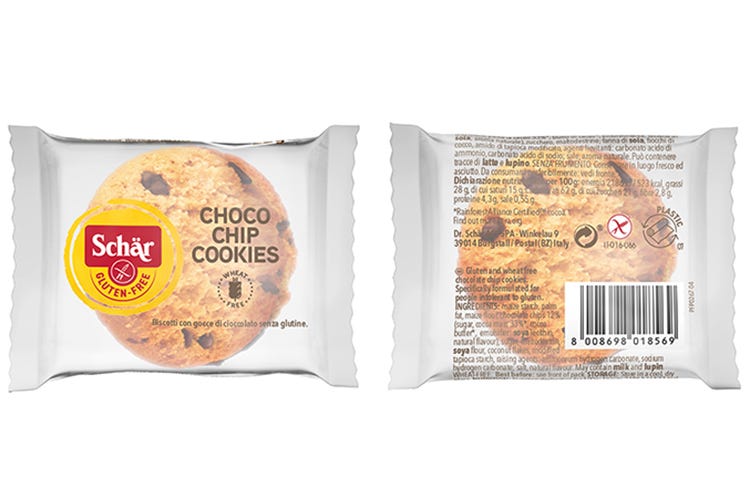 Choco Chip Cookies Schär Il nuovo snack pratico e sicuro