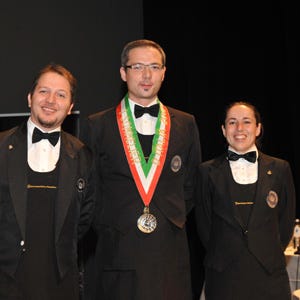 Da sinistra: Daniele Arcangeli, Dennis Metz e Valentina Merolli Porretta