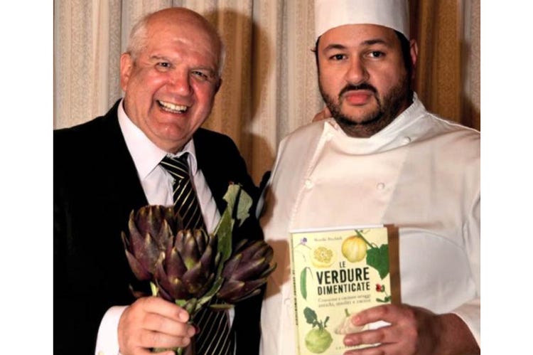 Morello Pecchioli e Dimitri Mattiello - Mattiello cucina le verdure dimenticate Menu ispirato all’ultimo libro di Pecchioli