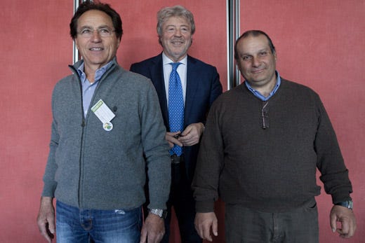 da sinistra: Francesco Castro, Antonio Paoletti e Salvatore Stallone