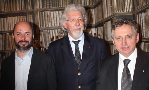 da sinistra: Giuliano Pisoni, Beppe Bertagnolli e Stefano Marzadro