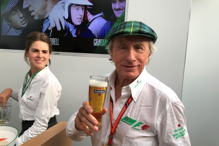 Jackie Stewart - Gran Premio F1 d'Italia a Monza Heineken sceglie lo stile italiano