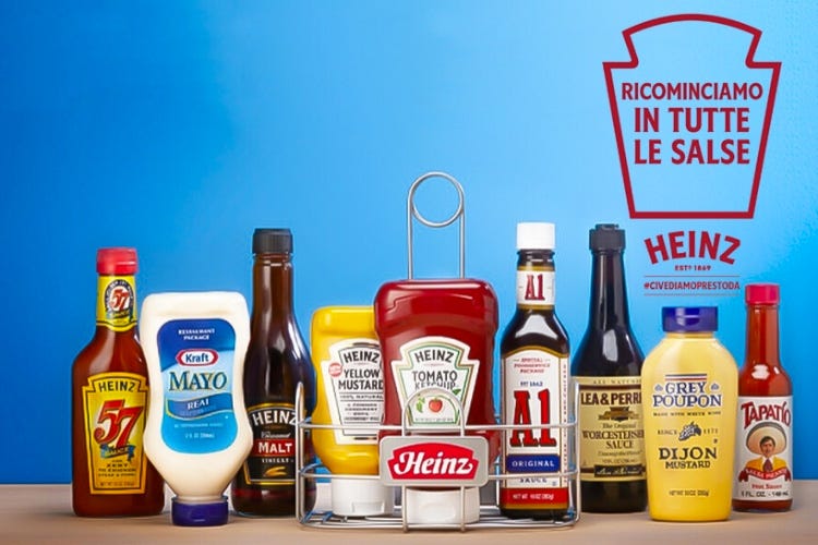 Kraft Heinz aiuta la ristorazione Un kit per attivare il delivery
