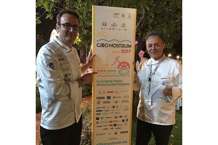 Rocco Pozzulo e Salvatore Bruno - La Fic in festa per Cibo Nostrum Ben 200 i cuochi da tutta Italia