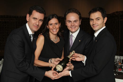 da sinistra: Marcello, Camilla, Matteo e Alessandro Lunelli