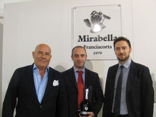 da sinistra: Zeno Sbampato, Alberto e Alessandro Schiavi (Mirabella)