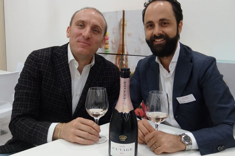 Stefano Ricagno ed Enrico Gobino - Mondo del vino presente in 65 mercati Cuvage & Perlage è la new entry
