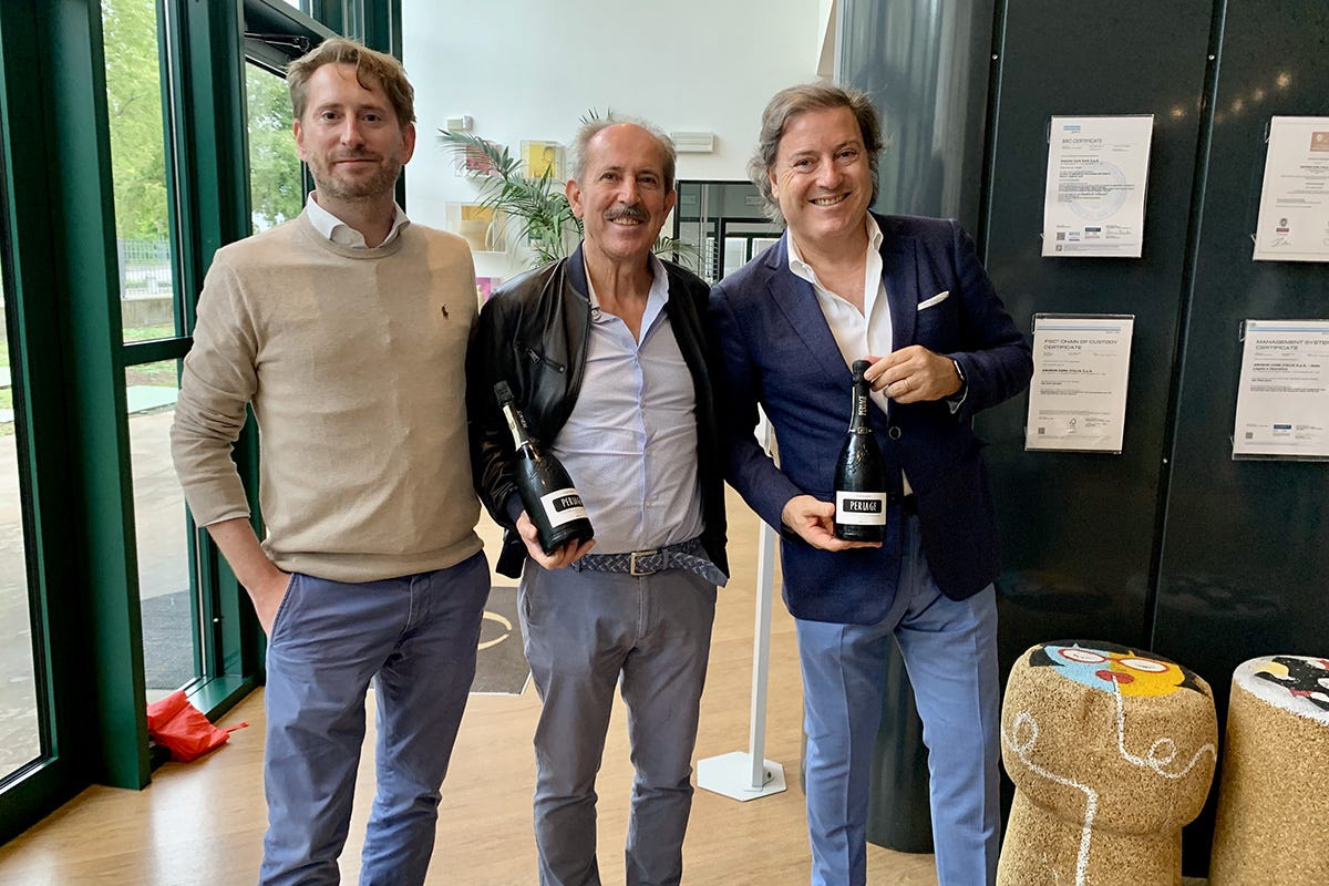 Michele e Ivo Nardi, Carlos Santos Le pratiche virtuose di Perlage Winery e Amorim Cork Italia