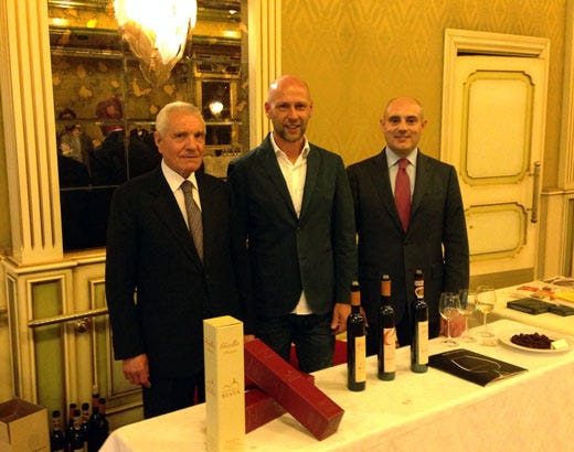 da sinistra: Nicola Sarzi Amadè, Manuele Biava e Alessandro Sarzi Amadè