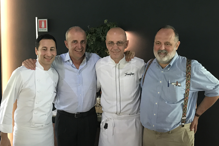 Fabio Abbattista, Martino de Rosa, Franco Pepe, Paolo Marchi - Pizza Nativa firmata Molino Piantoni nell'olimpo dell'Albereta Relais