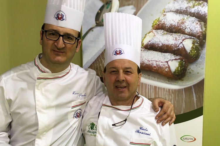 Rocco Pozzulo e Carlo Bresciani - Vinitaly, la Fic cucina al GolosoMenu ricco di piatti tipici regionali