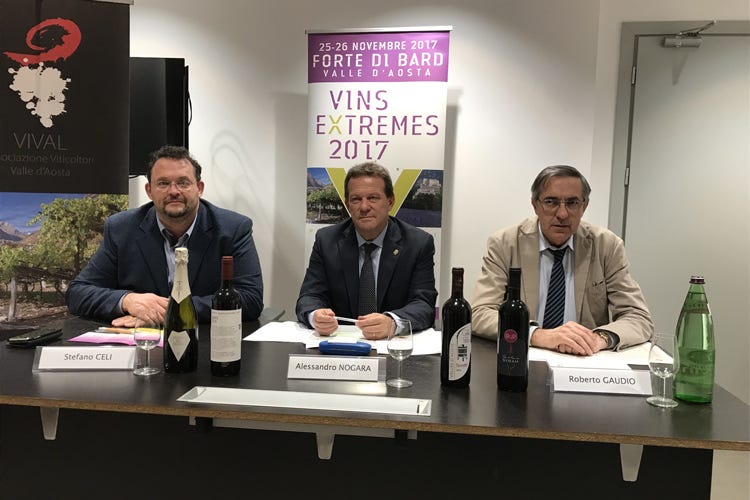 Stefano Celi, Alessandro Nogara e Roberto Gaudio (Vins Extrêmes, la viticoltura eroica dalla Valle d'Aosta a Pantelleria)