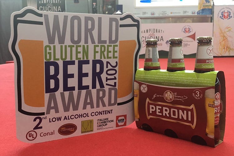 £$World Gluten Free Beer Award$£  Birra Peroni seconda nel mondo