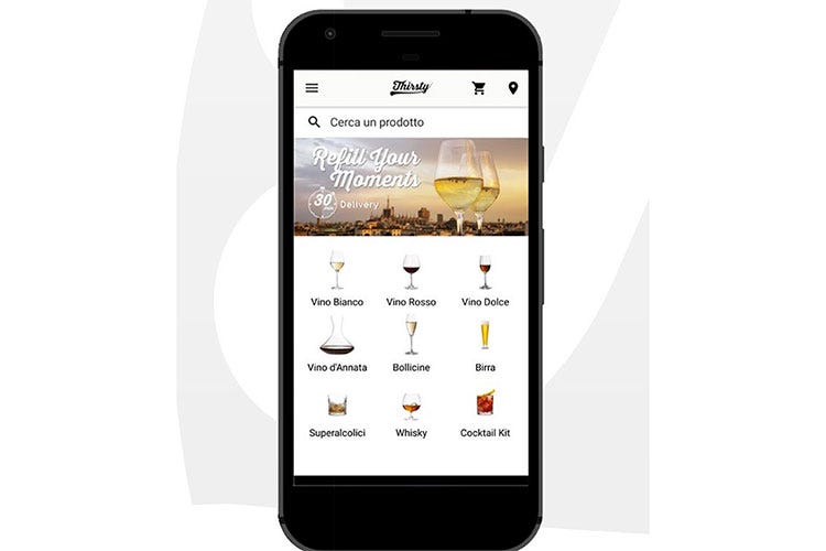 (Con l'app Thirsty a Milano vino, birra e alcolici a casa in 30 minuti)