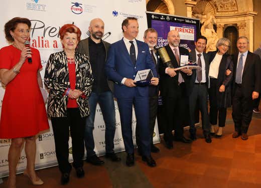 da sinistra: Annamaria Tossani, Annie Féolde, Niko Romito, Francesco Cerea, Alberto Lupini, Rosario Scarpato, Aldo Cursano, Anna Lapini e Lino Stoppani