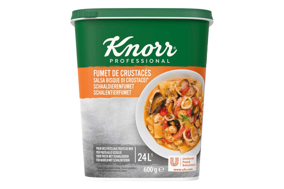 Salsa Bisque di Crostacei Knorr per primi piatti di pesce pronti in pochi minuti