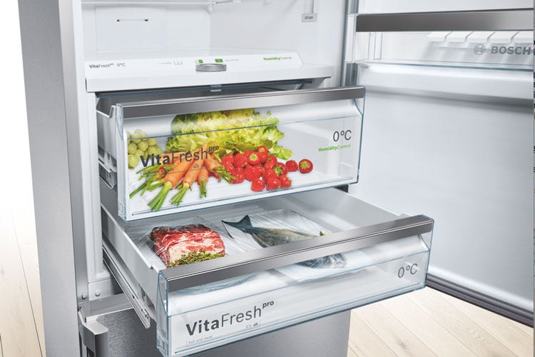 VitaFresh di Bosch ricrea in frigo le condizioni ideali per ogni alimento