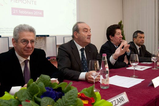 da sinistra: Diego Sozzani, Paolo Rovellotti, Giuseppe Martelli e Marco Baldino