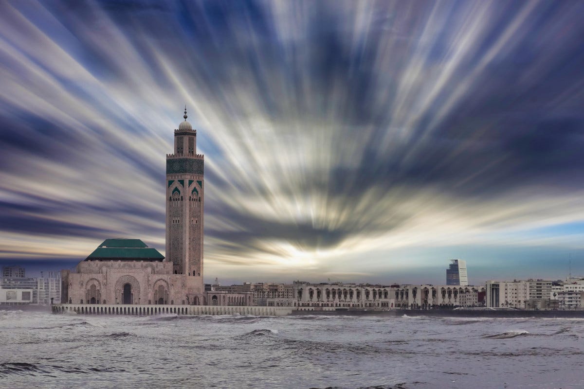 Casablanca: la Moschea di Hassan II Da Rabat a Casablanca: weekend sulla Costa Atlantica del Marocco