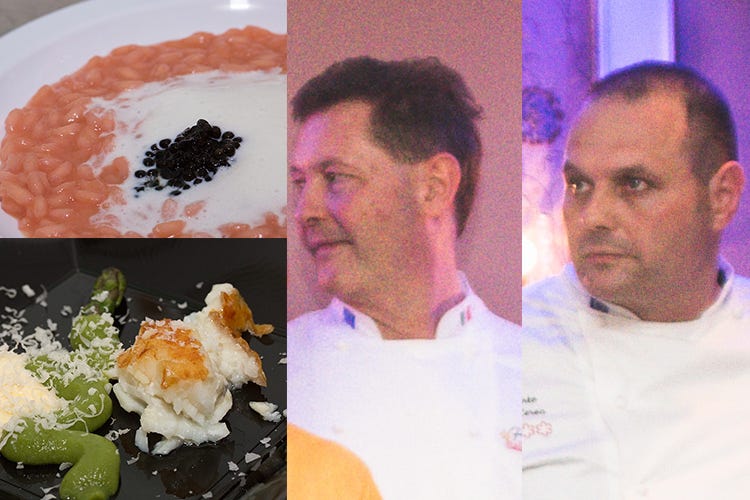 Chicco e Bobo Cerea (Cena di gala con 16 stelle Michelin Il Premio IaT celebra la Cucina italiana)