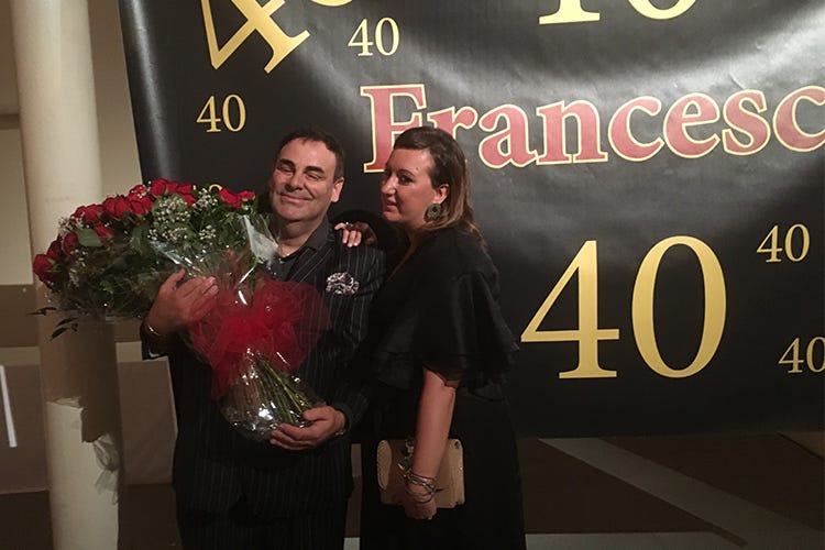 Francesca Sardelli Allegri con il marito Giovanni (Sardelli Allegri festeggia i 40 anni Presto il lancio di una nuova griffe)