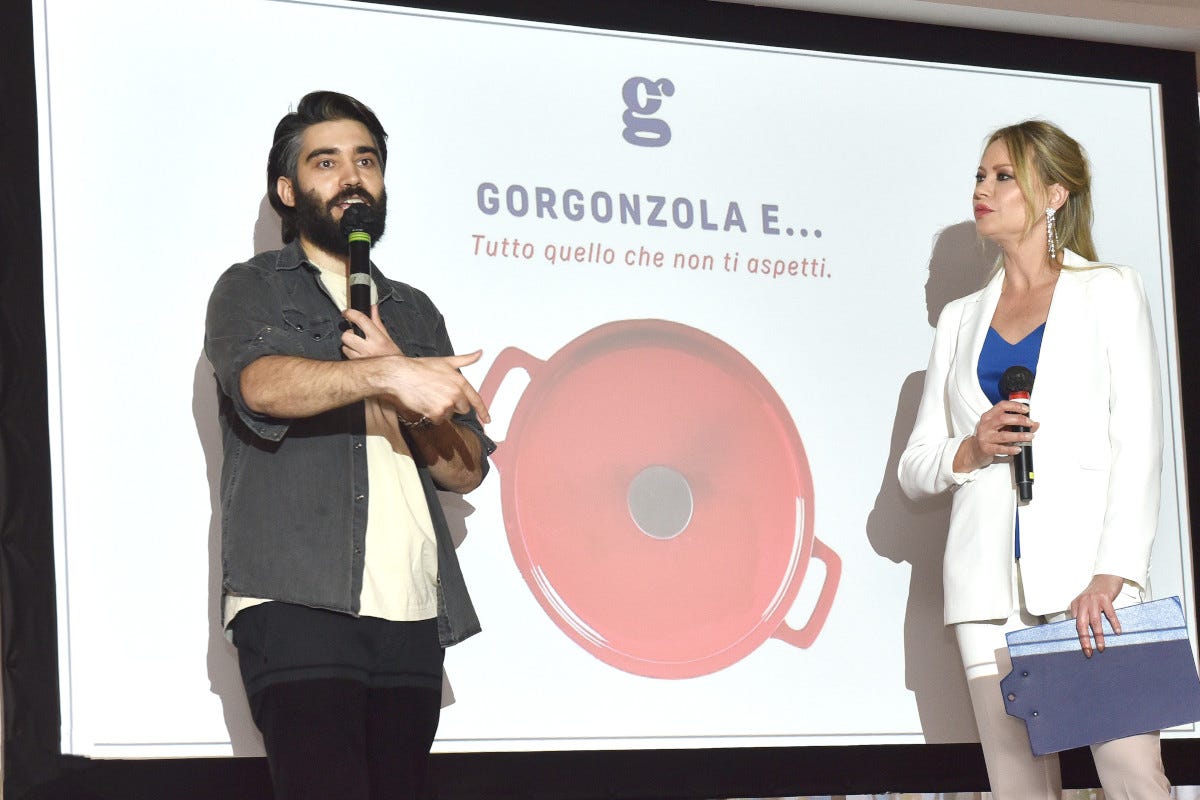 Lorenzo Biagiarelli e Anna Falchi  Gorgonzola Dop, re del