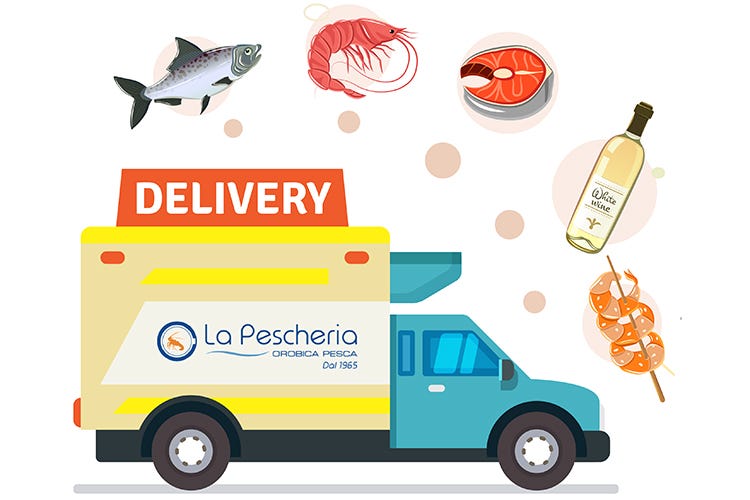 Orobica Pesca ha attivato il servizio di delivery - Pesce fresco di primissima qualità a domicilio a Bergamo e dintorni