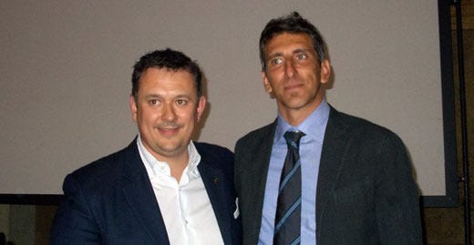 Da sinistra: Emanuele Scarello e Andrea Sarri