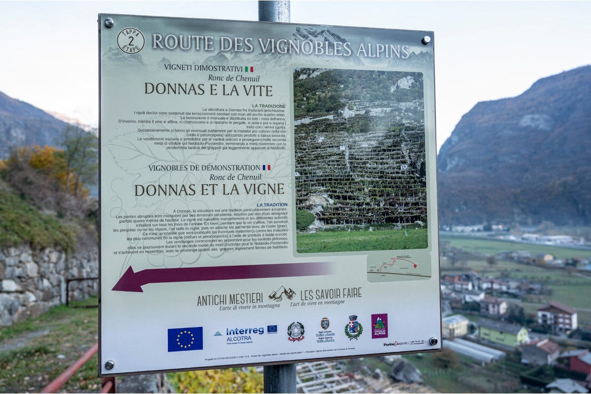 Route des vignobles alpins  In Valle d’Aosta lungo la Strada dei vigneti alpini