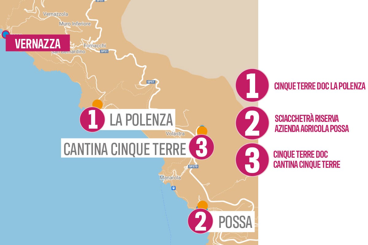 Tre calici delle Cinque terre £$L’Italia del vino:$£ tre calici delle Cinque terre