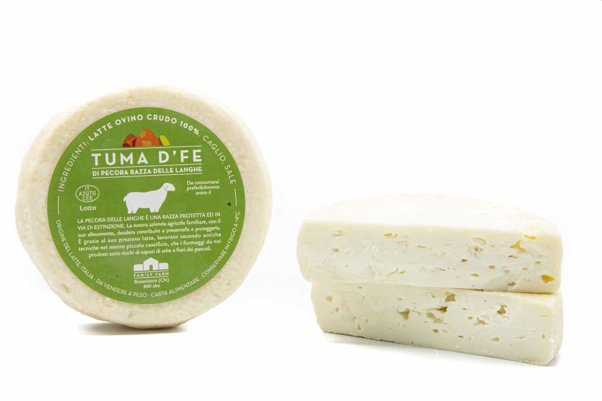 Il formaggio Tuma d'Fe ritirato dal mercato un lotto del formaggio