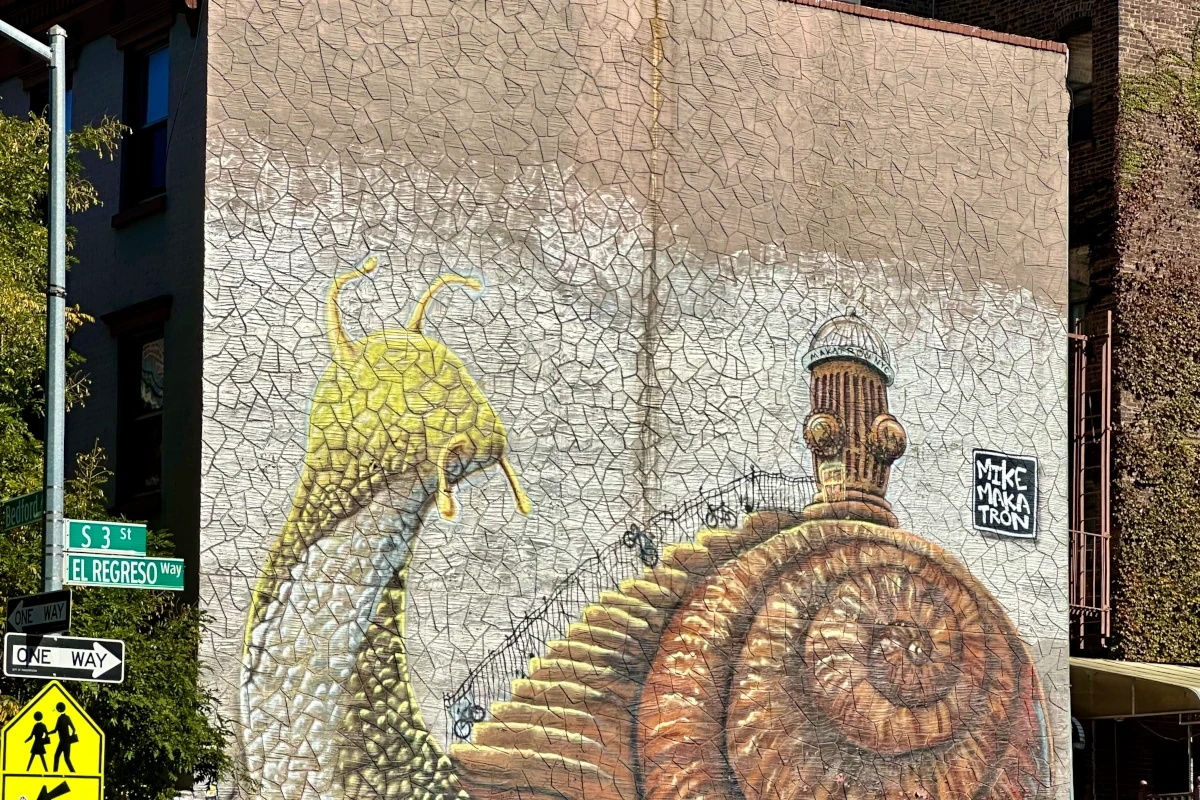 Un'opera di street art a Williamsburg Alla scoperta di Williamsburg la nuova Manhattan