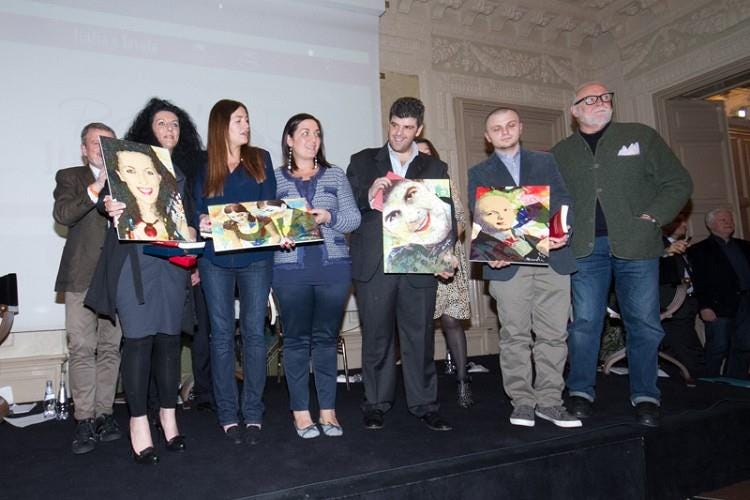 Alberto Lupini, Cinzia Ferro, Chiara e Angela Maci, Ilario Vinciguerra, Vincenzo Donatiello e Renato Missaglia