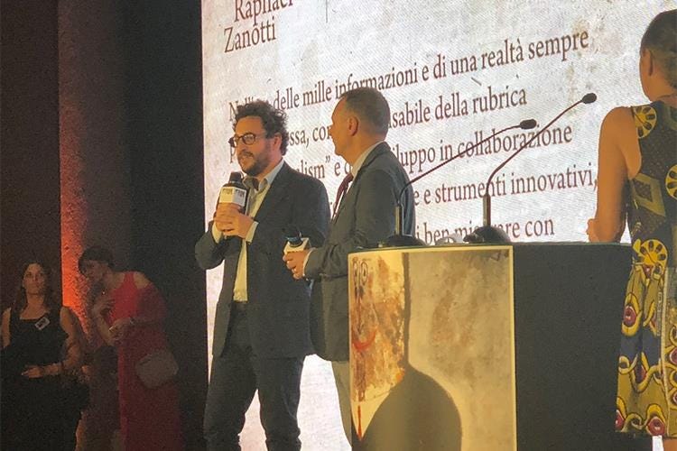 (Arrigo Cipriani premiato da Birra Moretti 
alla 58ª edizione del Premiolino)