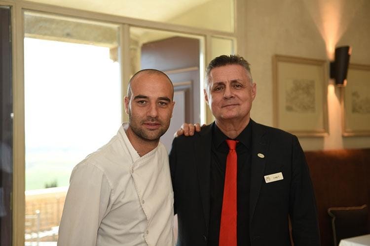 Michele Rinaldi e Luigi Tempini (Torna a splendere il Resort Castelfalfi 
Stile italiano per un'accoglienza completa)