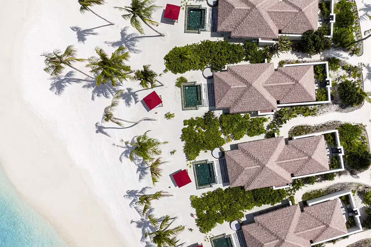 Le casette del Meliá Whale Lagoon Maldives