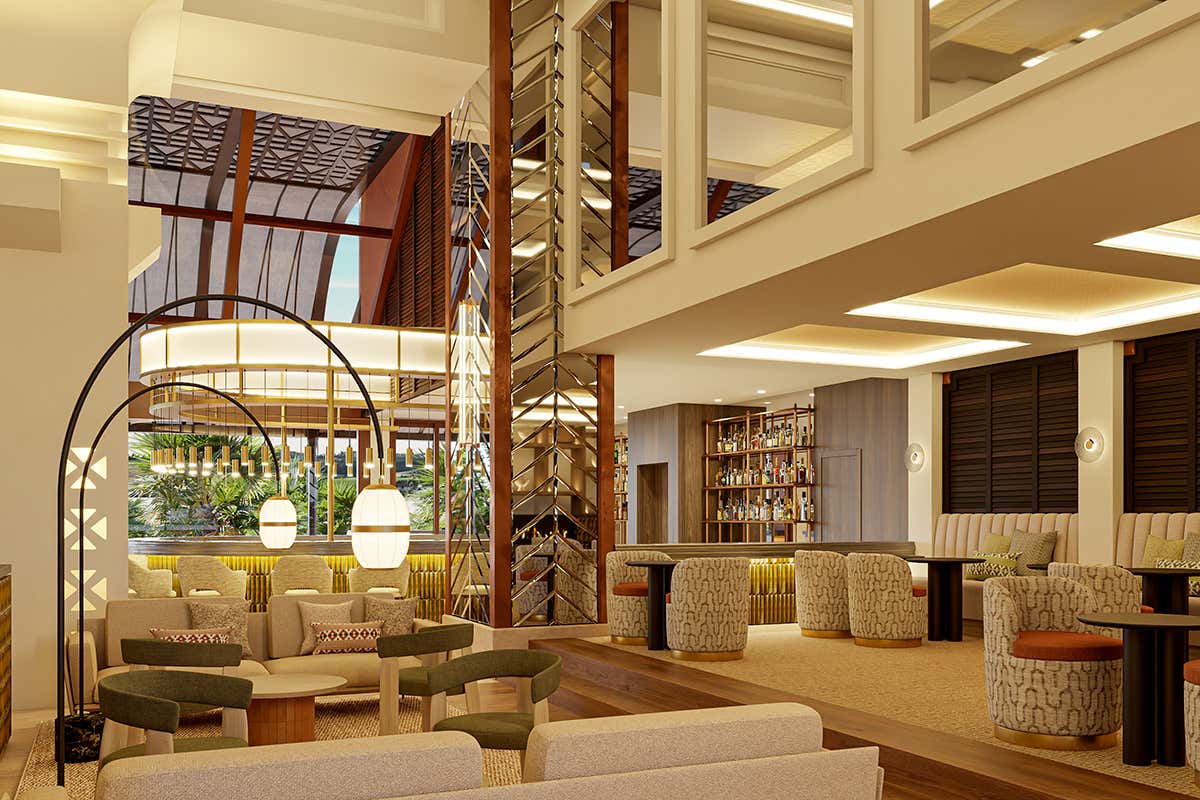 La nuova lobby di Hacienda del Mar