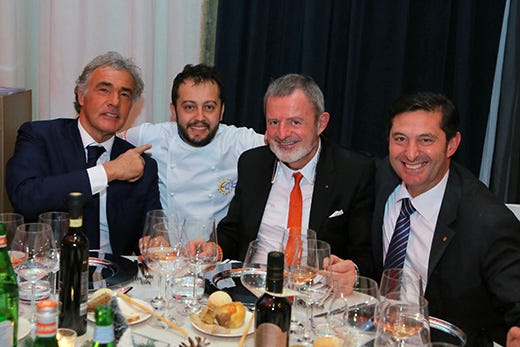 Massimo Giletti, Alessandro Negrini, Alberto Lupini e Aldo Cursano