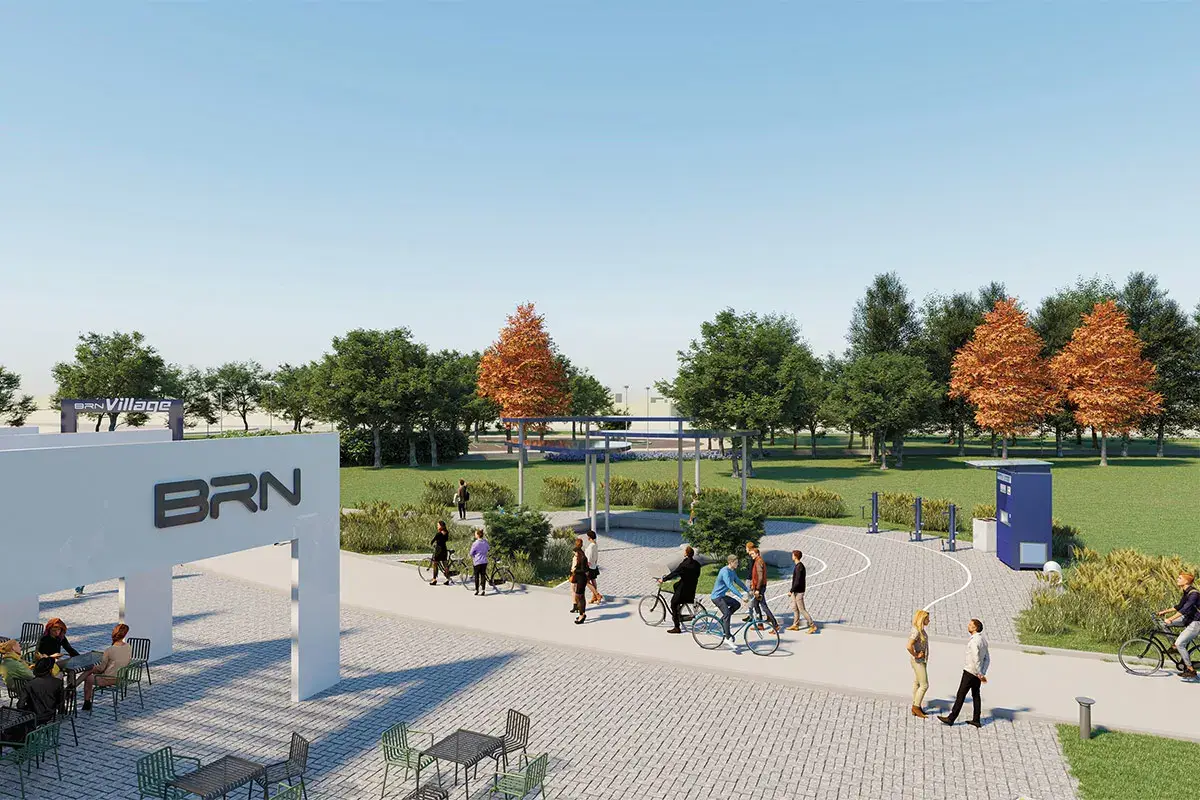La Piazza del Ciclista Brn Village a Forlimpopoli Nasce la comunit&agrave; della bicicletta