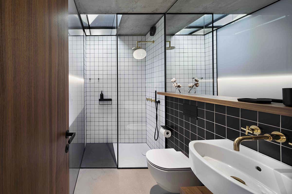 Il bagno di una delle stanze del DOT Sofia