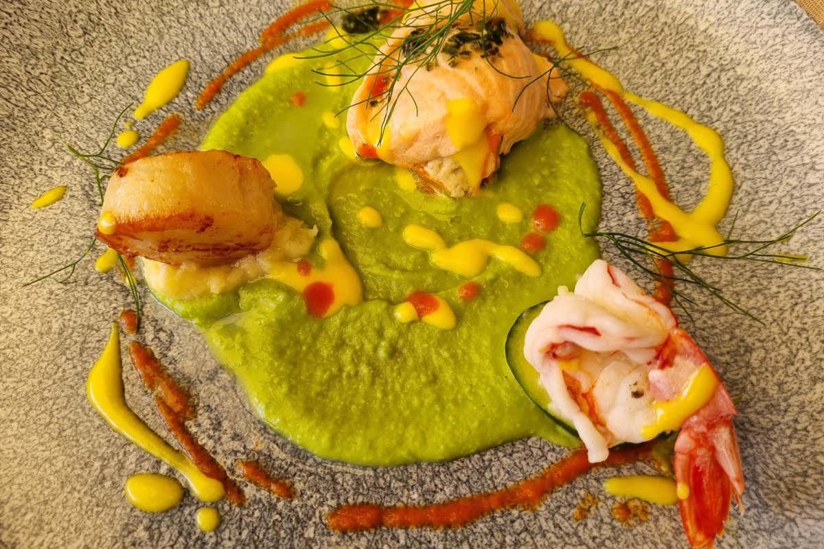 Antipasto di pesce Il ristorante Pampero di Ranzanico premiato dal Club dei Buongustai