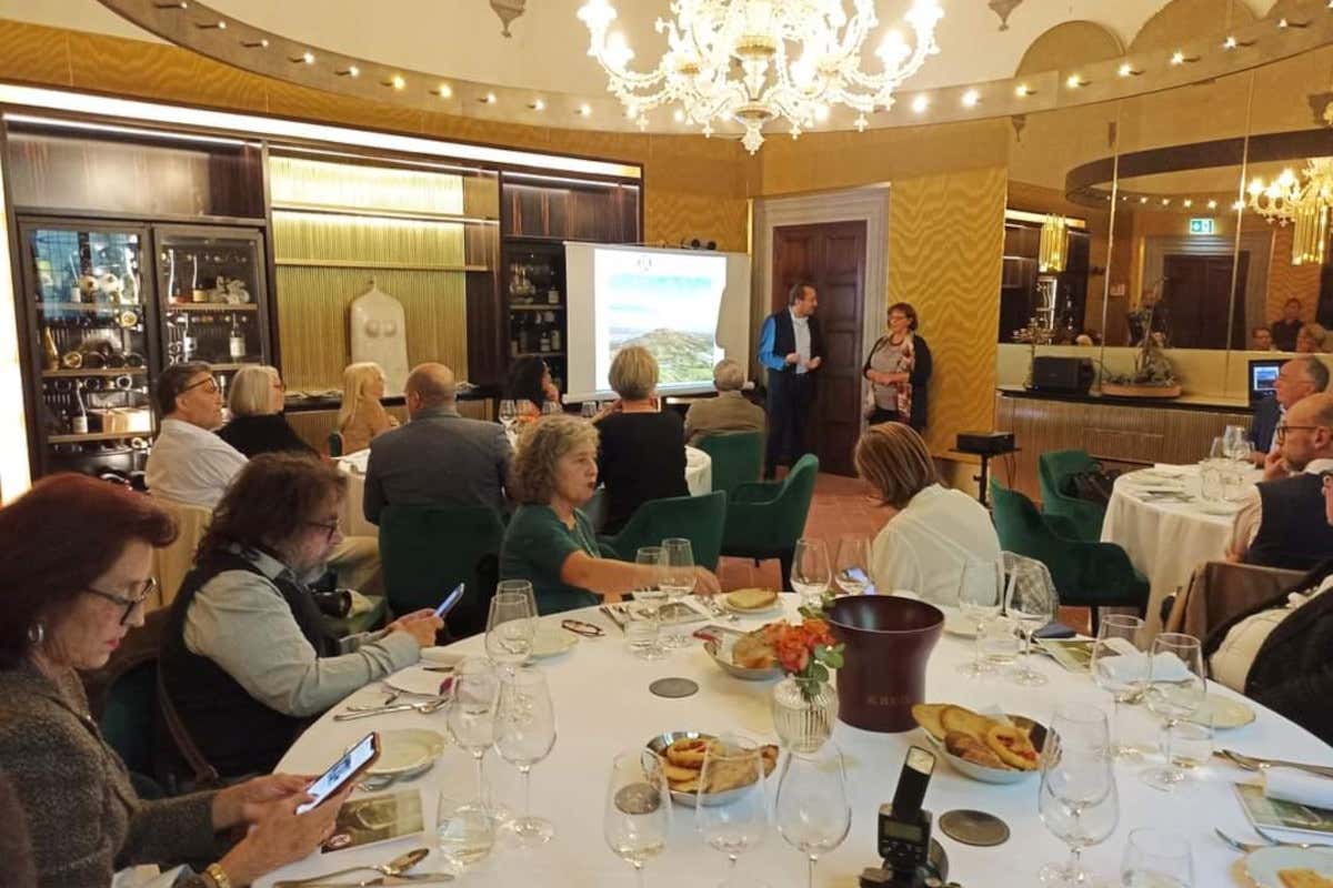 Un momento della presentazione Nobile di Montepulciano, nuova etichetta per il Consorzio